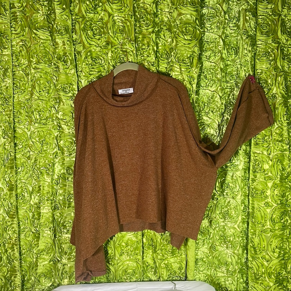 Jersey feel oversized pullover